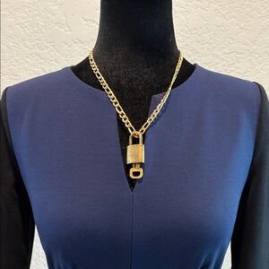 Louis Vuitton #304 Lock and Key Brass Gold